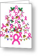 TEEPOMY Breast Cancer Awareness Ribbons Christmas Tree Unisex Hoodie 